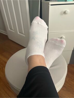 Slazenger White Low-Cut Ankle Socks Well Worn
